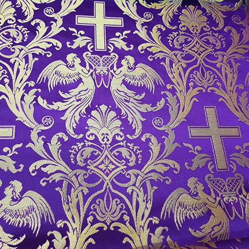 Greek Brocade violet (Eucharist)