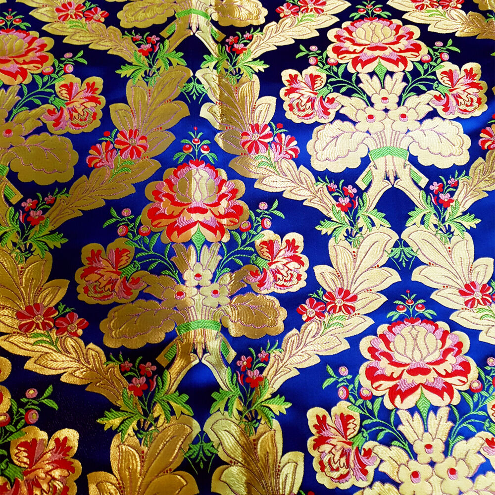 Greek Brocade blue (Samite) Greek Brocade blue (Samite)