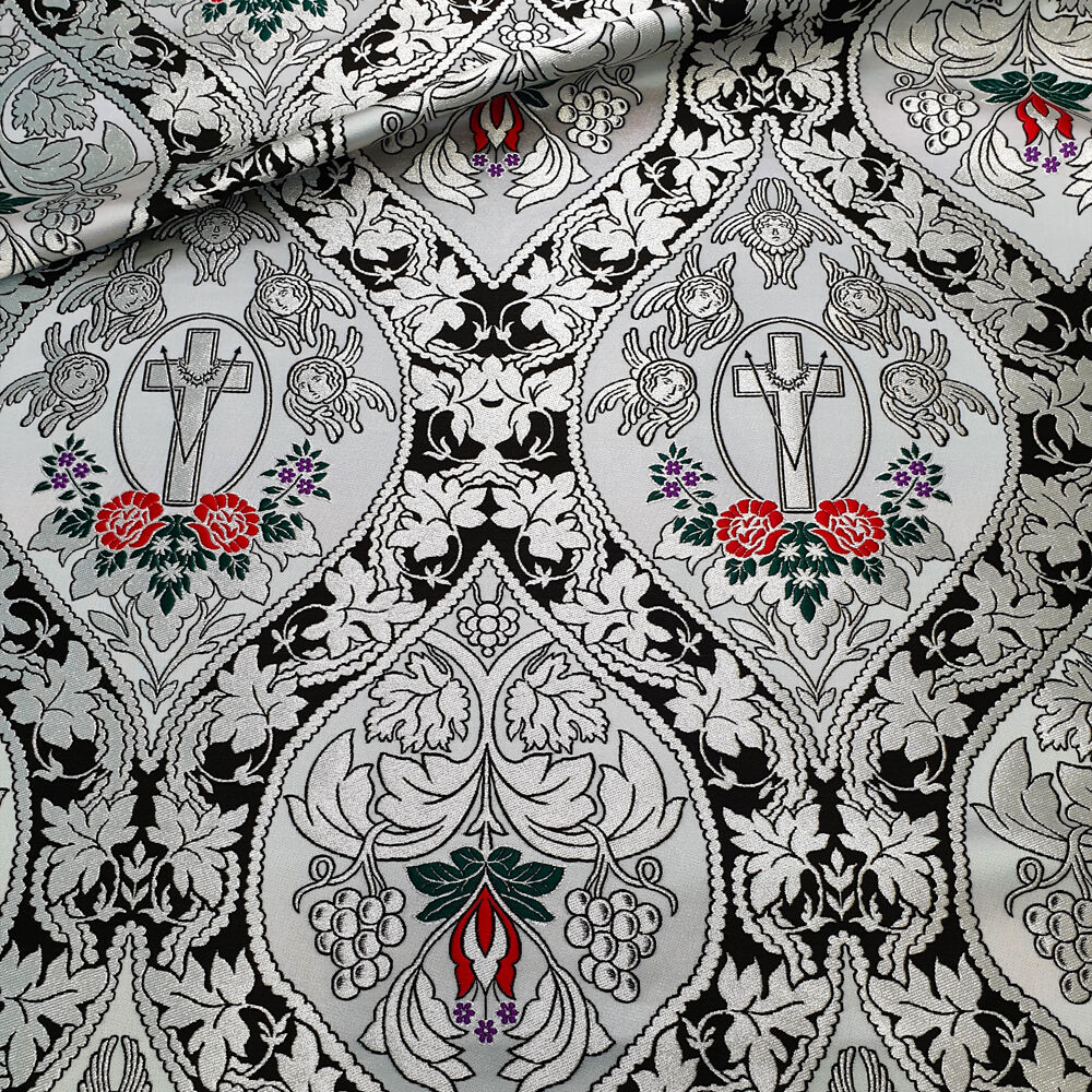 Greek Brocade black (Orthodox Cross) Greek Brocade black (Orthodox Cross)