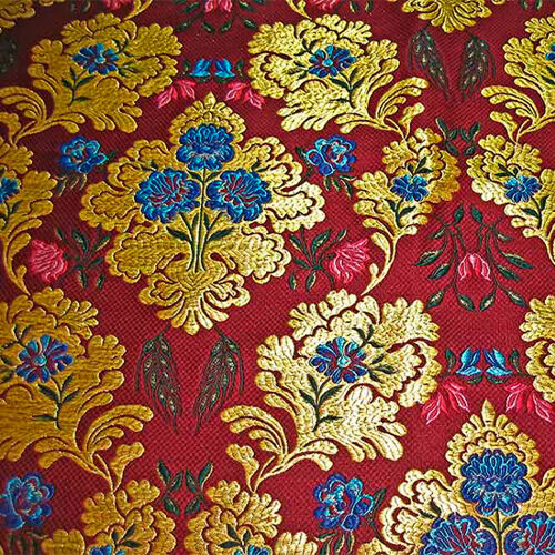 Greek Fabric for vestments (Yefrosinya) burgundy