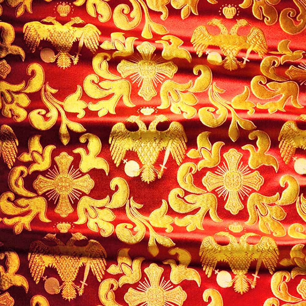Brocade (Byzantine Eagle) red Brocade (Byzantine Eagle) red