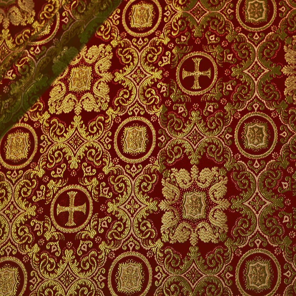 Greek Fabric darkred (Feofania) Greek Fabric darkred (Feofania)