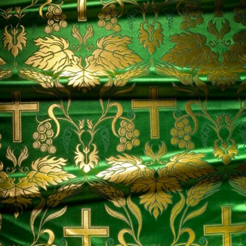 Green brocade for vestments (Chigirinskaya)