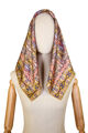 Head Scarf for women (Kyiv Pechersk Lavra pink and gold) 