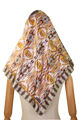 Head Scarf for women (Pochayiv Lavra bright) Greek fabric
