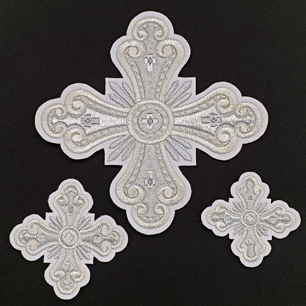 Crosses for Deacon Vestments white (Annunciation) Crosses for Deacon Vestments white (Annunciation)