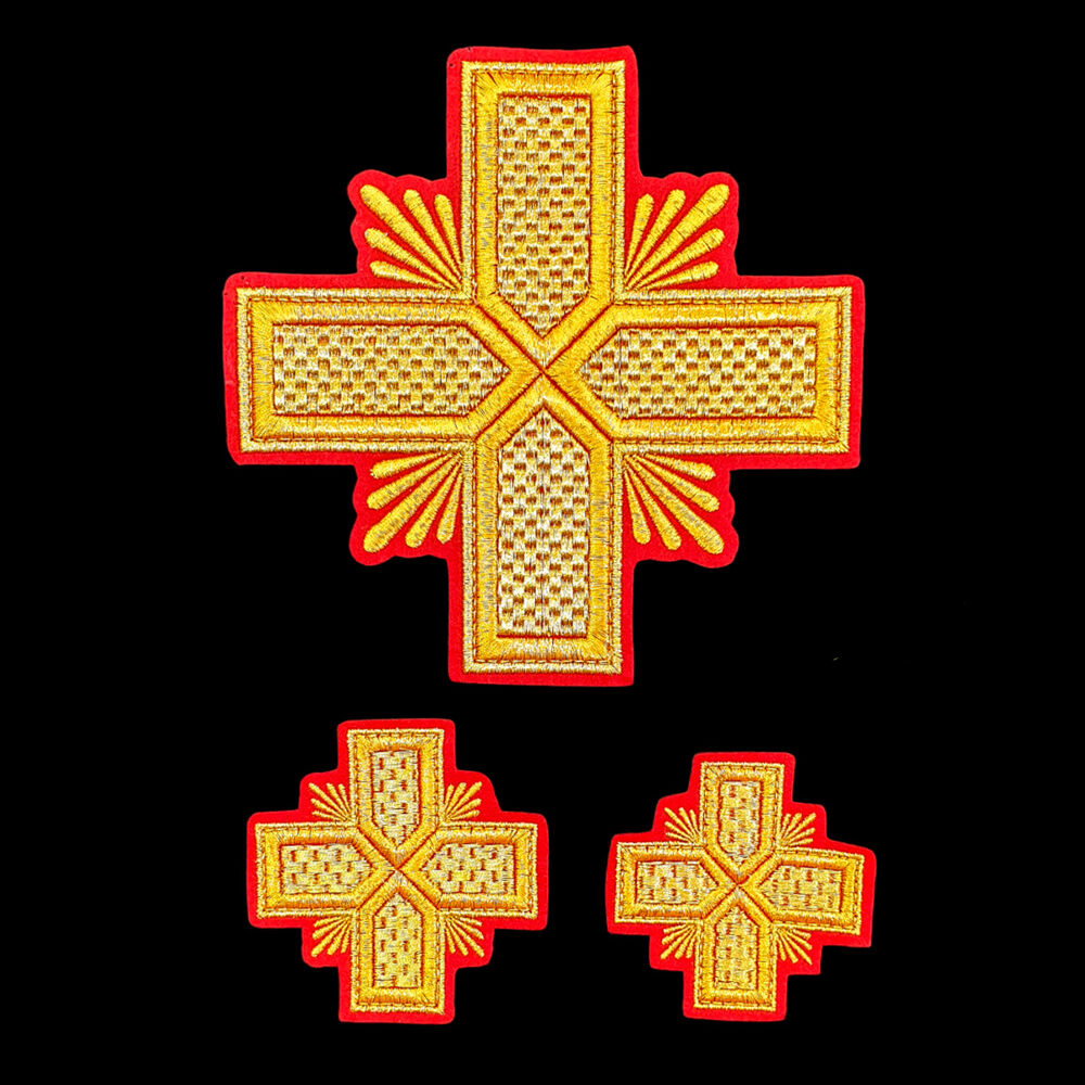 A set of crosses for the deacon`s double orarion (Athos) A set of crosses for the deacon`s double orarion (Athos)