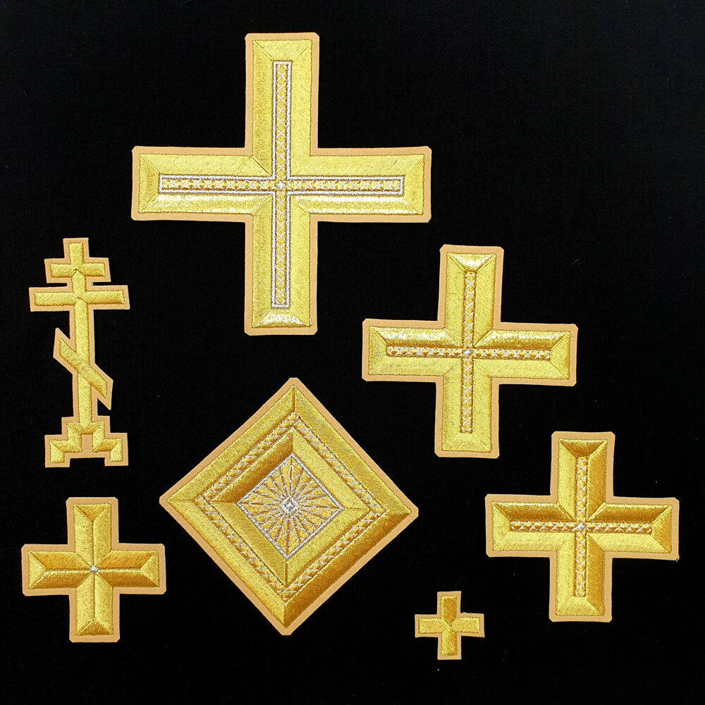 A set of crosses for the Old Believer vestments (Greek) A set of crosses for the Old Believer vestments (Greek)
