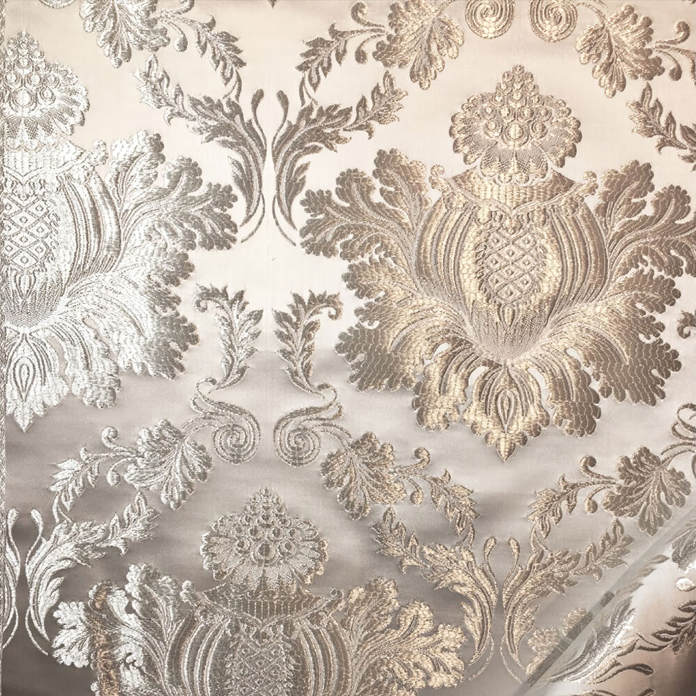 Brocade white with silver (Damascus) Brocade white with silver (Damascus)