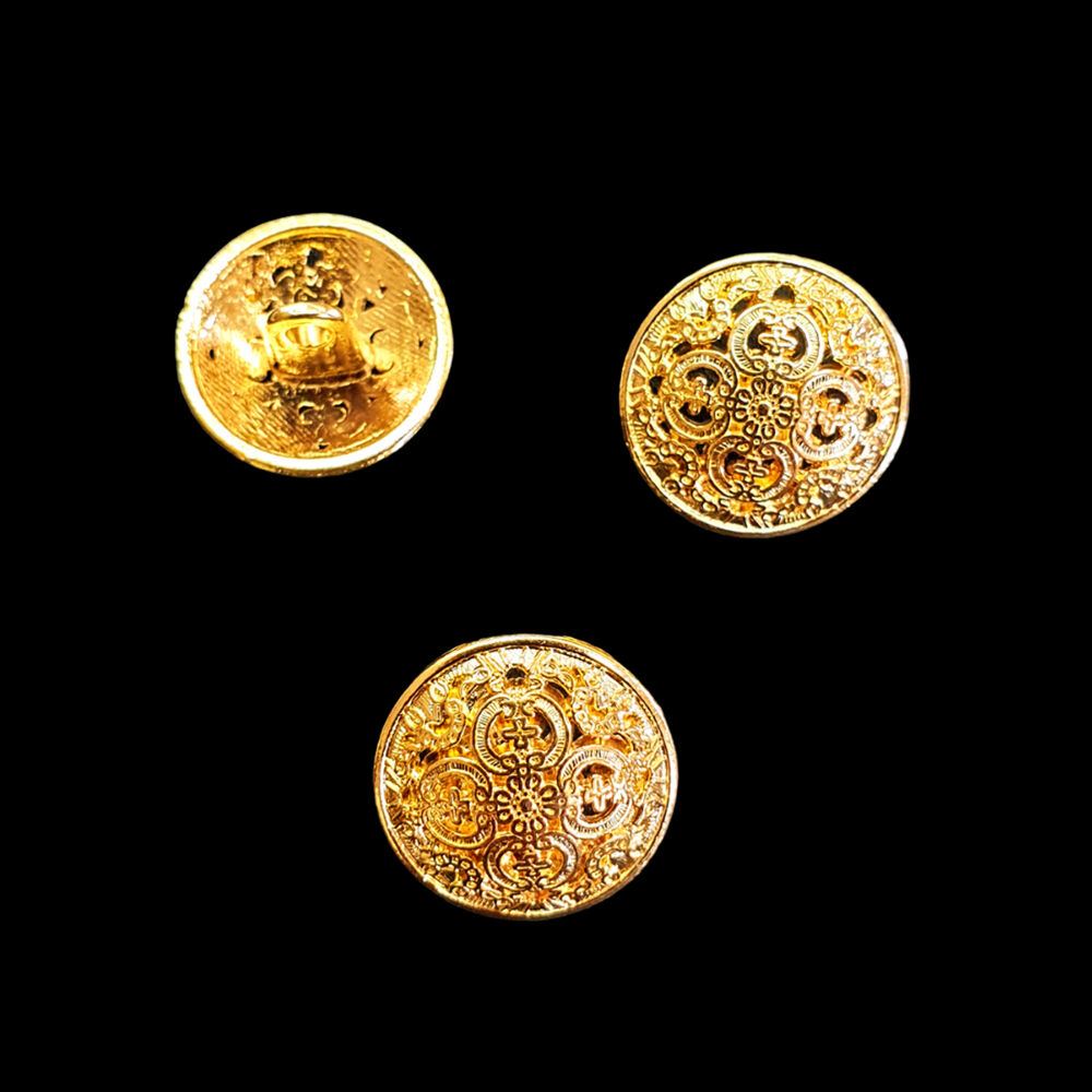 Metal button for vestments Metal button for vestments