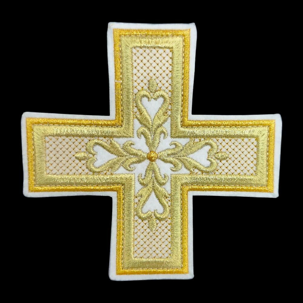 Embroidered cross (Sinai) for vestment Embroidered cross (Sinai) for vestment