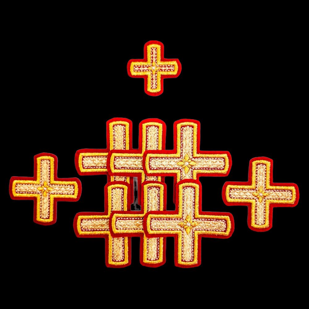 Embroidered crosses for the (Poltava) service set Embroidered crosses for the (Poltava) service set