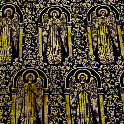 Liturgical fabric for vestments  (Angels in the Temple)
