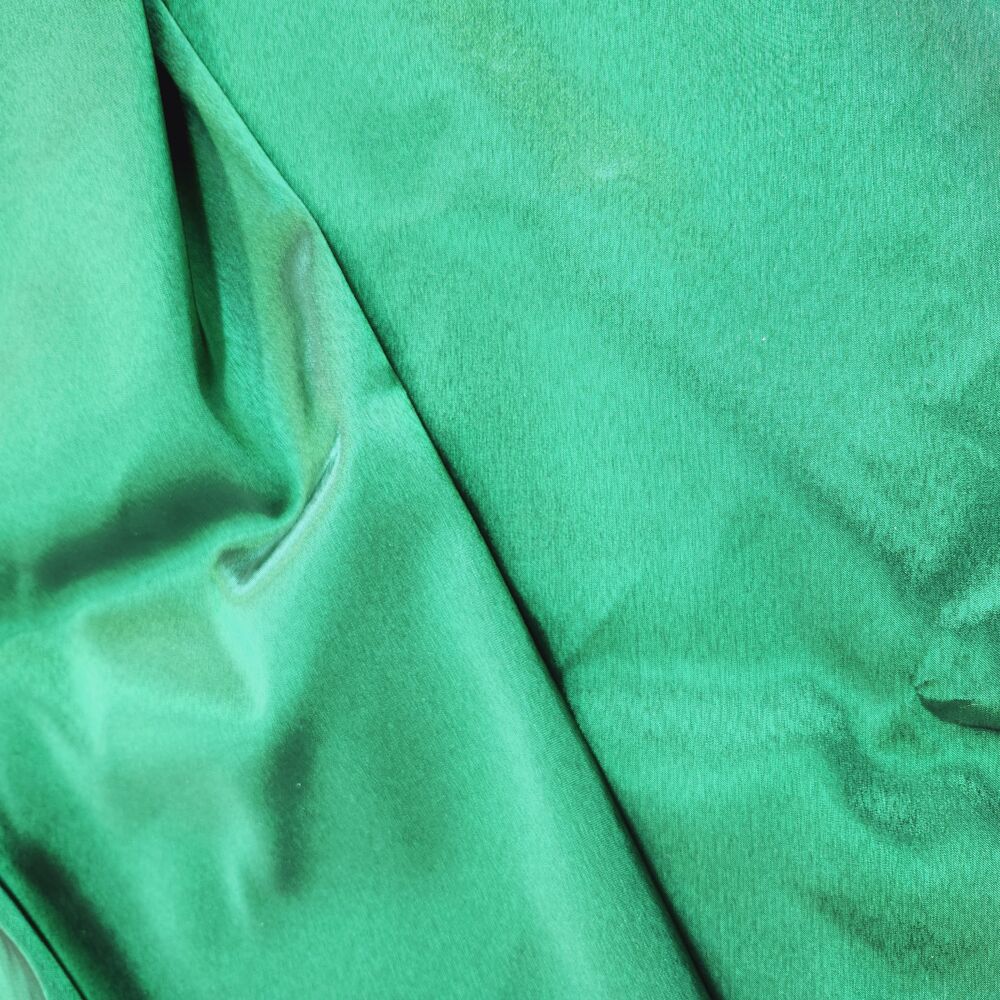 Green brocade for embroidery