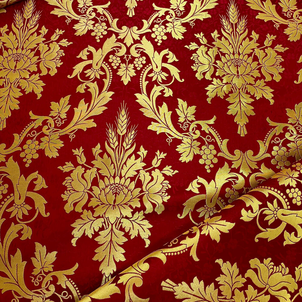Church brocade with floral ornament (Field Spikelet)