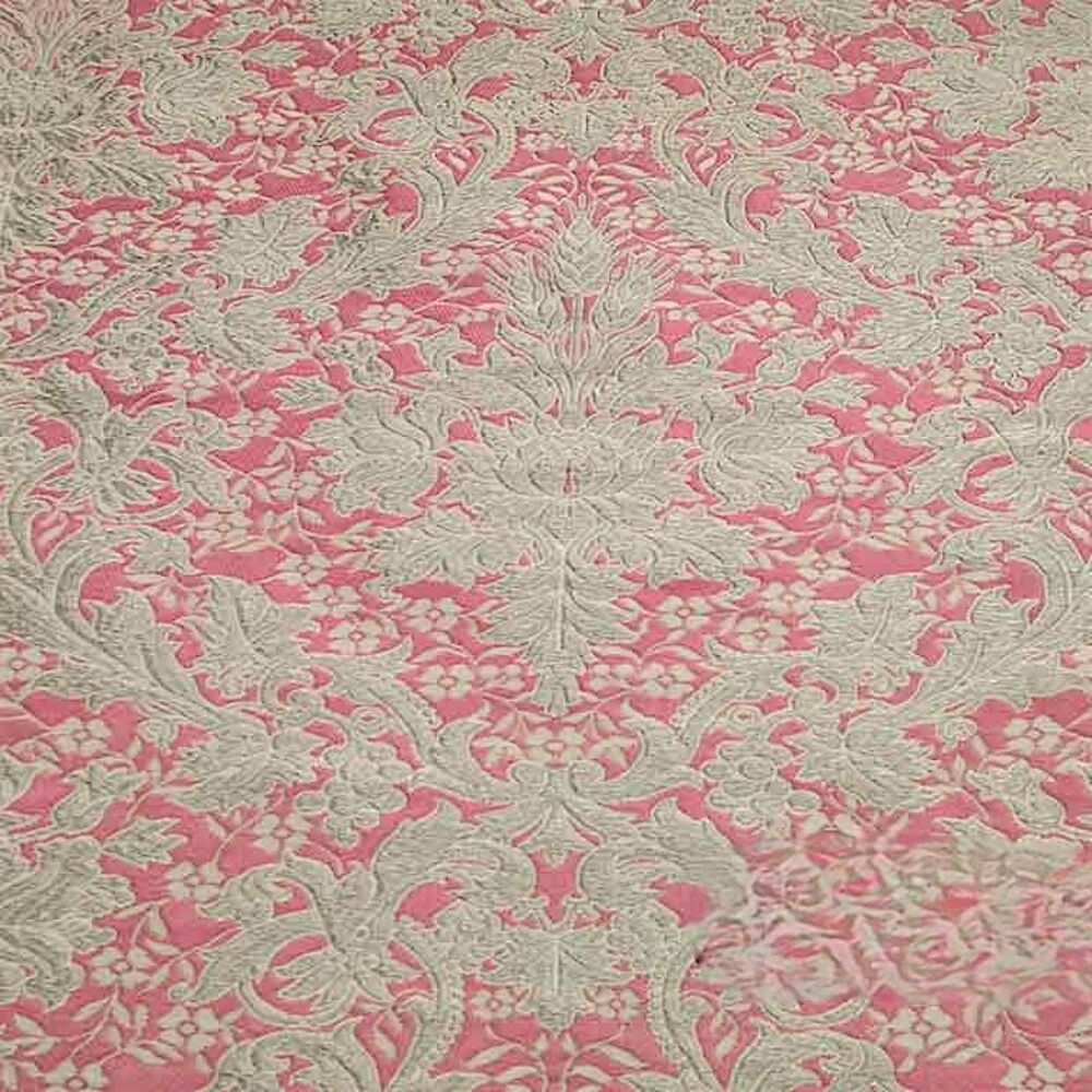 (Olzhitsa) fabric, pink with silver (Olzhitsa) fabric, pink with silver