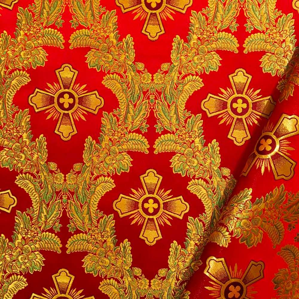 Brocade red with green (King's Cross)