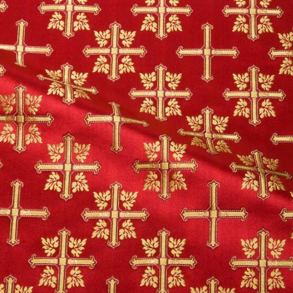 Brocade red (Poltava Cross)