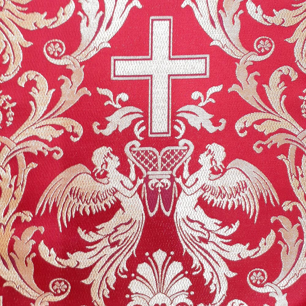 Greek Brocade red (Eucharist)