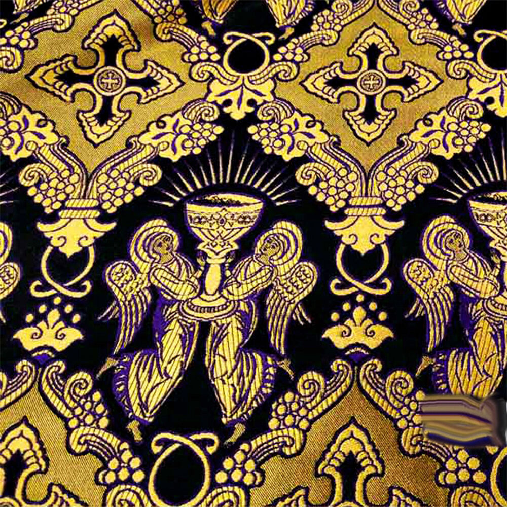 Church brocade for vestments (Chalice)