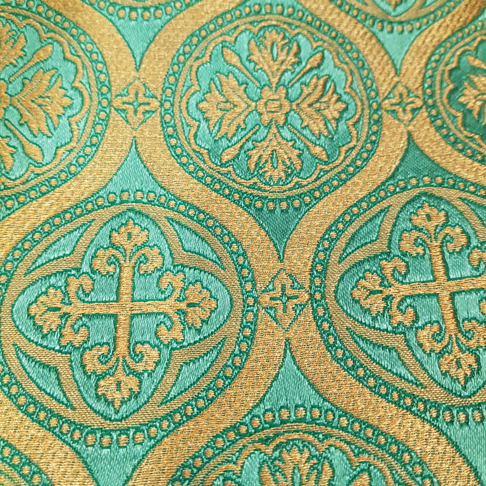 Fabric for vestments green (Andreevskaya)
