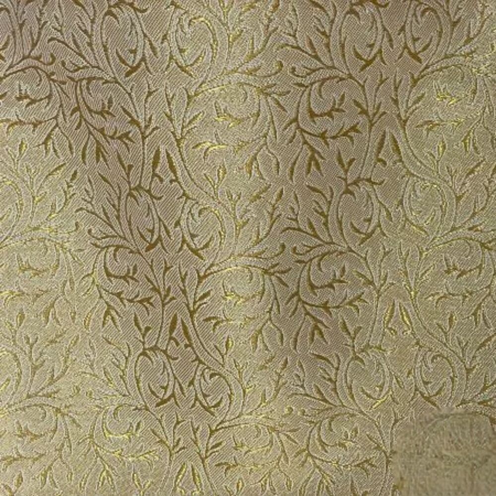 Brocade for embroidery (Twig) light gold Brocade for embroidery (Twig) light gold