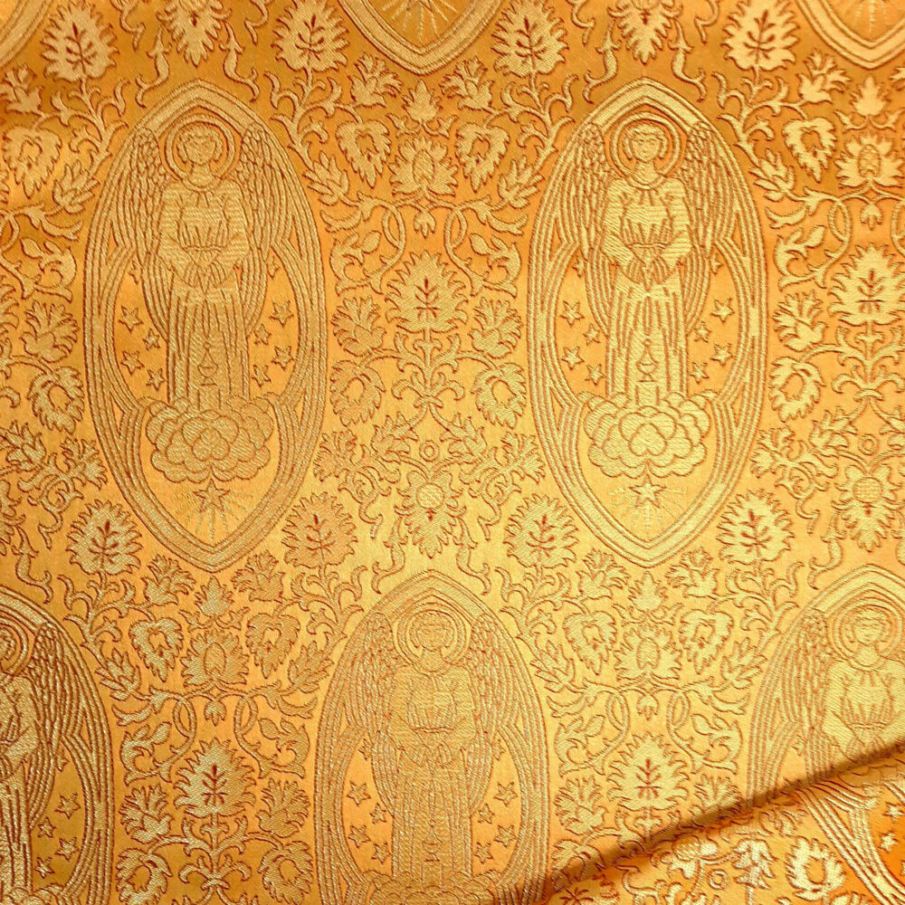 Yellow brocade for vestments (Angel of the Lord)