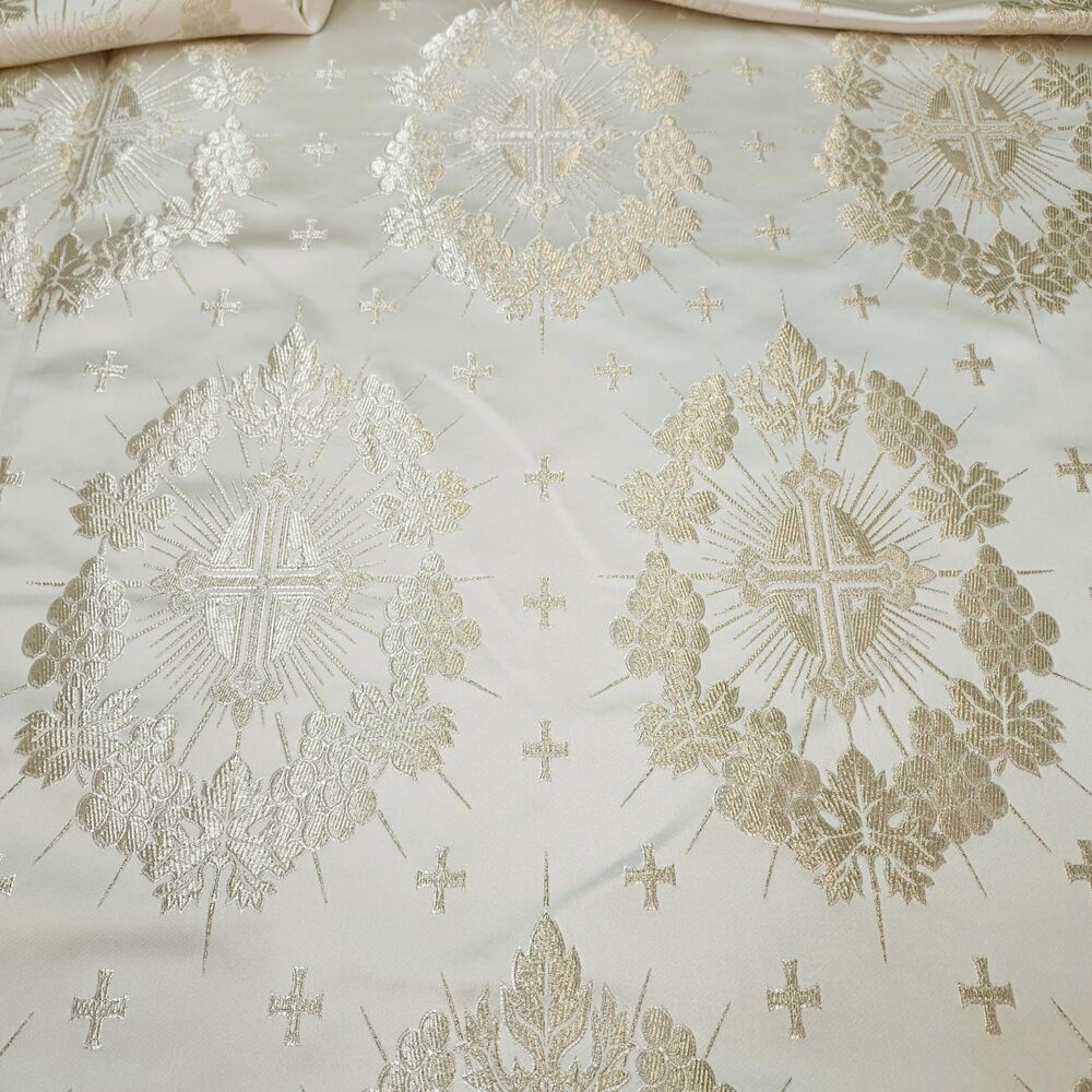 Brocade silver (Christmas Star) Brocade silver (Christmas Star)