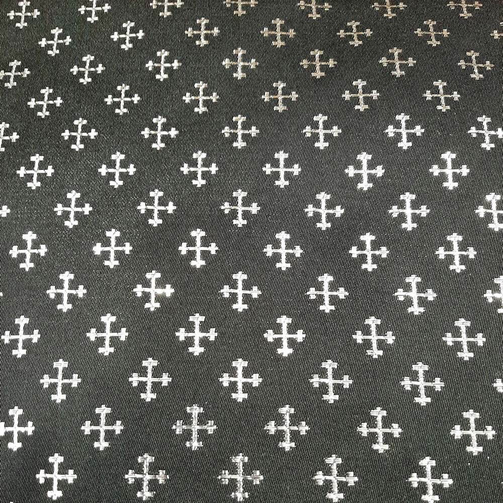 Black fabric for church vestments (Tira)