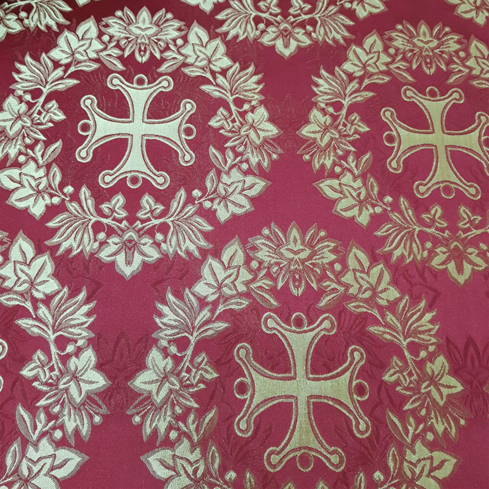 Fabric for church vestments red (Iskorosten)
