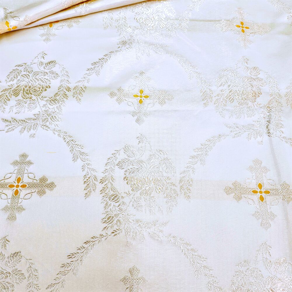 Greek Fabric white (Myra Cross) Greek Fabric white (Myra Cross)