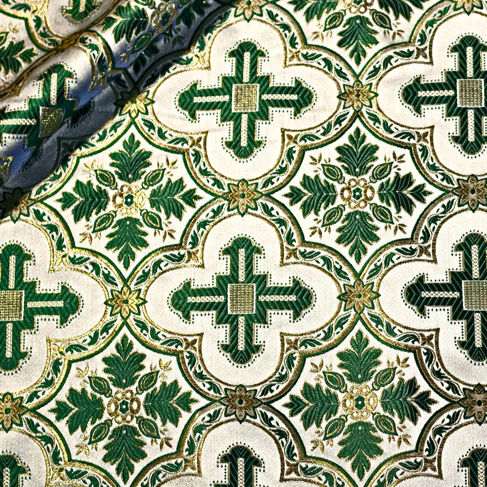 Greek Fabric green (Patronal Cross)
