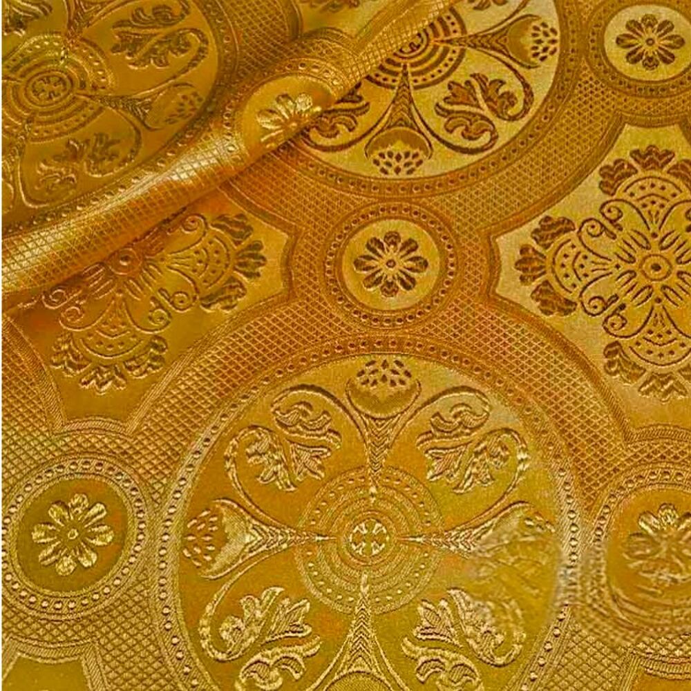 Yellow with gold brocade for vestments (Illarion) Yellow with gold brocade for vestments (Illarion)