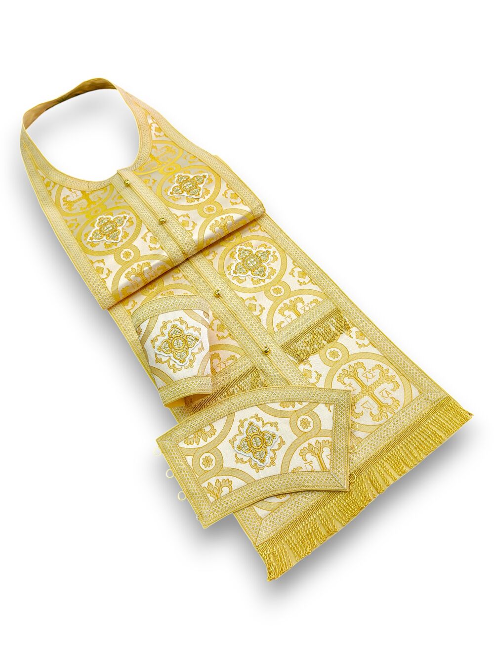 Epitrachelion set white with gold (Nika) Epitrachelion set white with gold (Nika)