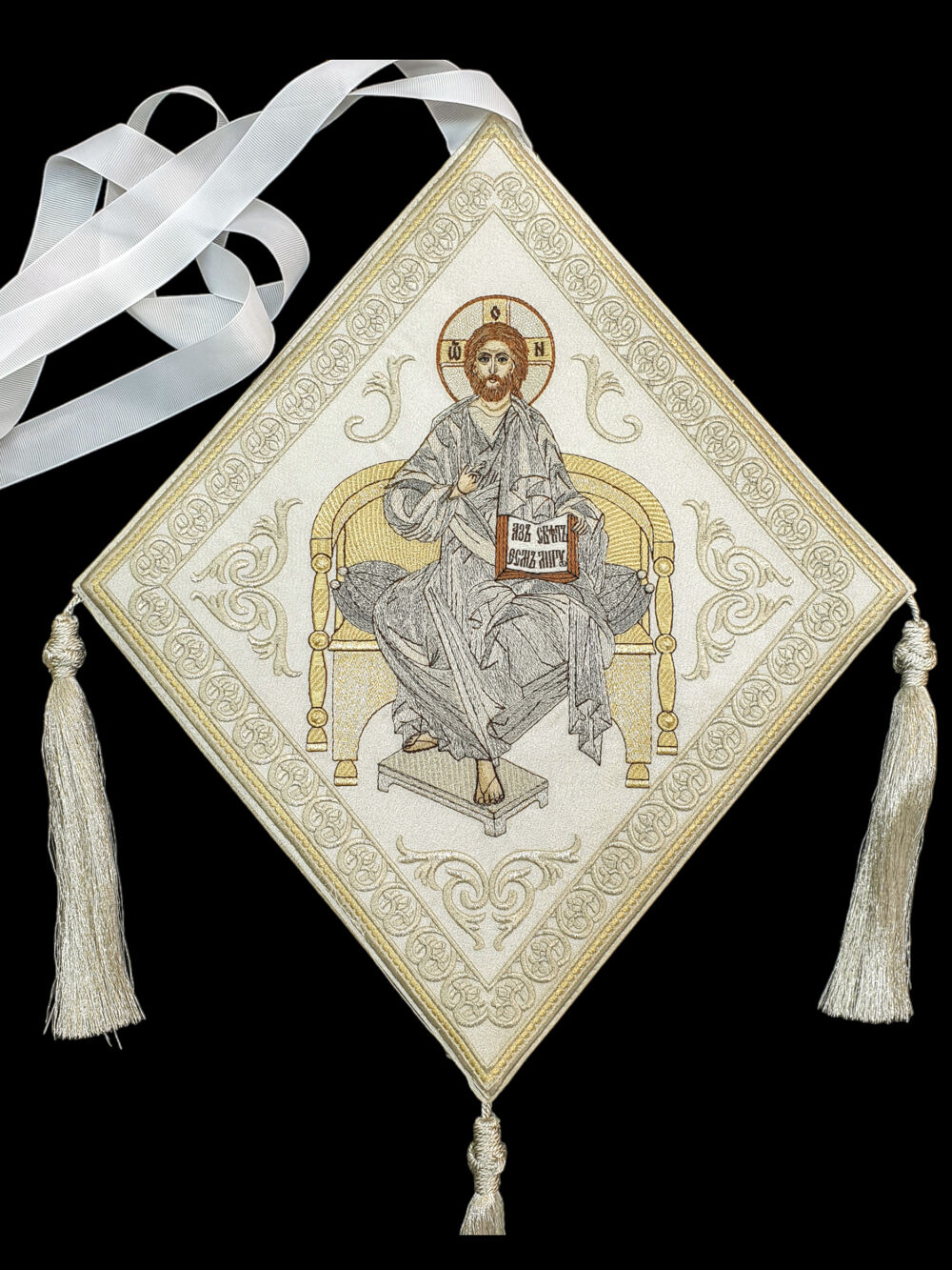 Double-sided epigonation for priestly vestments (Almighty)