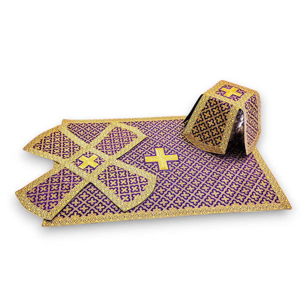 Purple Lenten liturgical set Purple Lenten liturgical set