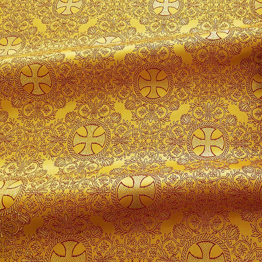 Fabric for Vestments yellow (Greek Cross)
