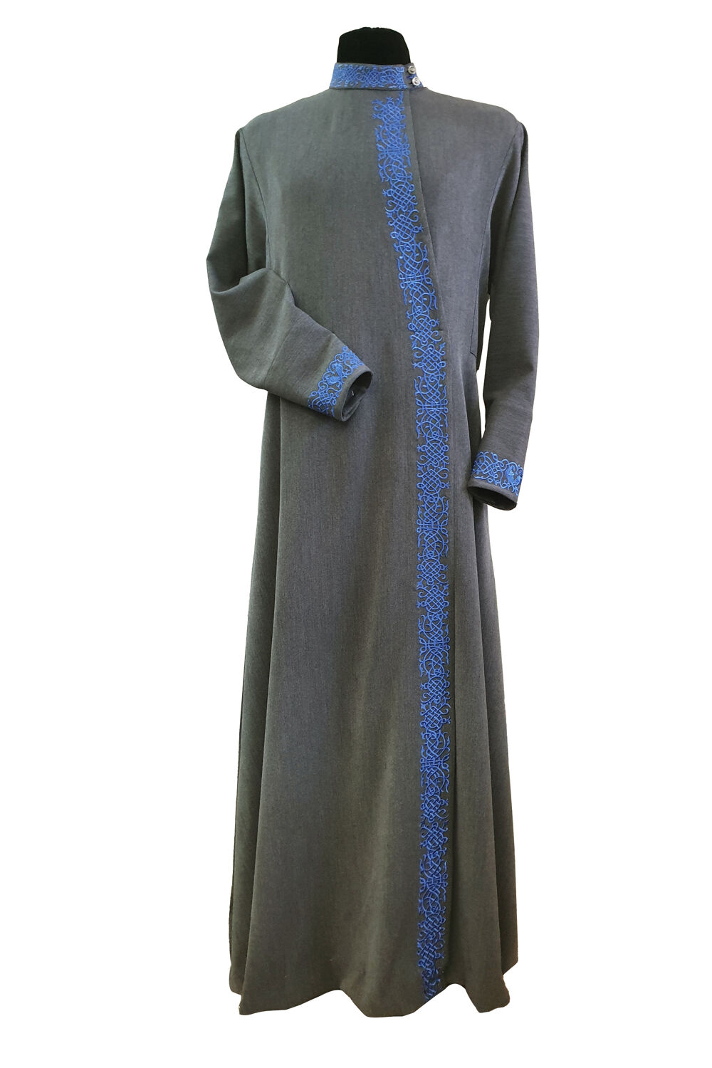 Russian style Cassock embroidered (grey)