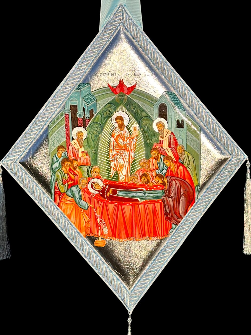 Painted palitsa for the bishop (Dormition of the Blessed Virgin Mary) Painted palitsa for the bishop (Dormition of the Blessed Virgin Mary)