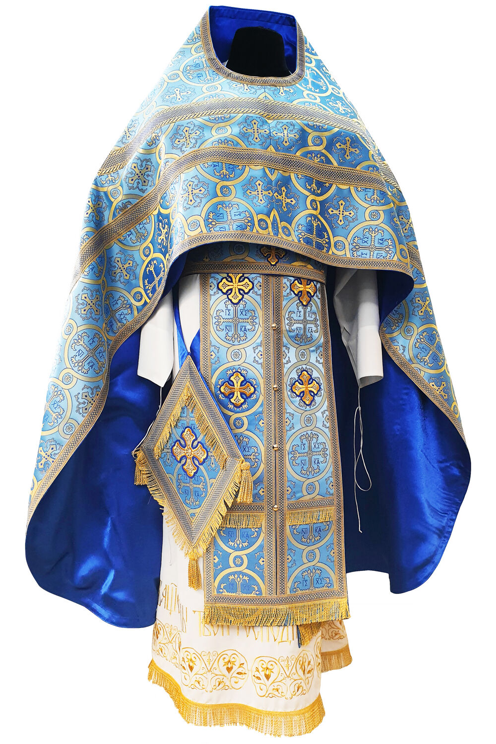 Vestment of Priest sky-blue Russian-style