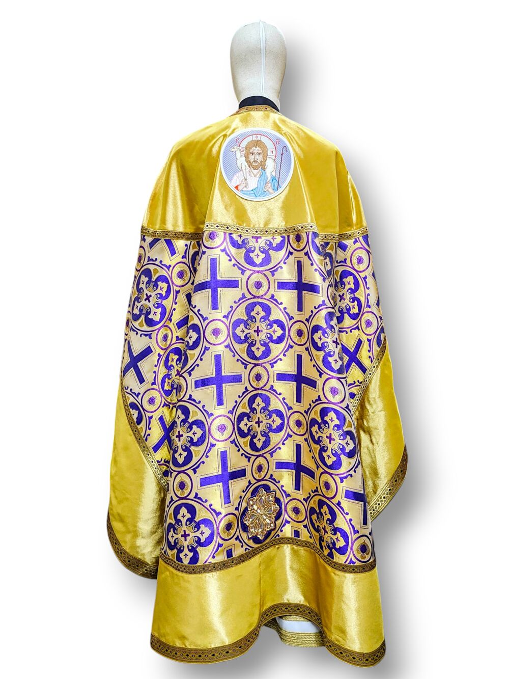 Combined priest's vestment with an embroidered icon Combined priest's vestment with an embroidered icon