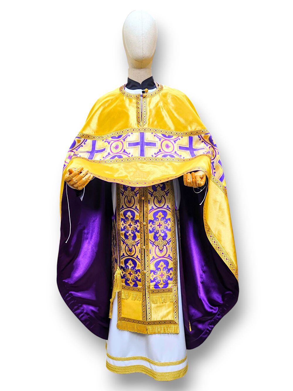 Combined priest's vestment with an embroidered icon Combined priest's vestment with an embroidered icon