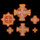 Set of Crosses for Bishop Vestments (Nika) for sale