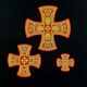 A set of crosses for a double orarion (Transfiguration) for sale