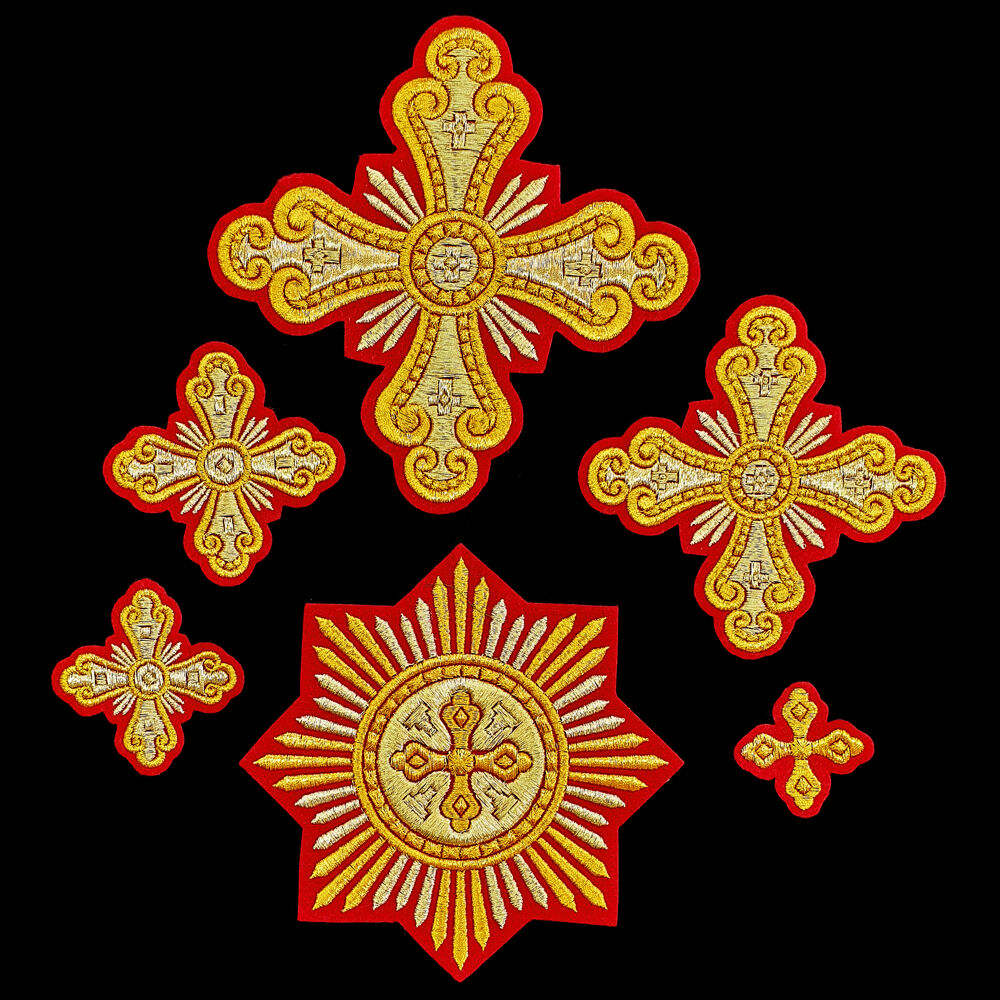 Crosses Embroidered for Priest Vestment (Annunciation)