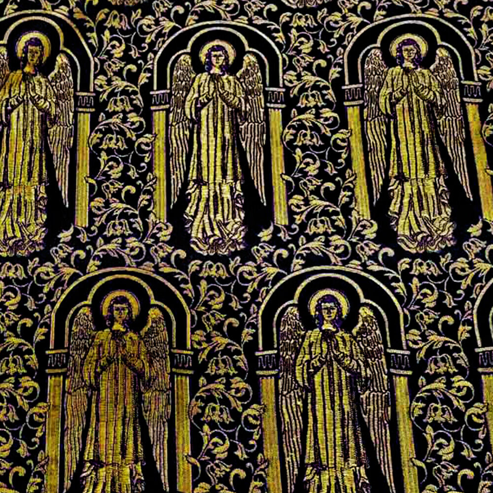 Liturgical fabric for vestments  (Angels in the Temple) Liturgical fabric for vestments  (Angels in the Temple)