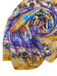 Silk Head Scarf for women (St Volodymyr's Cathedral yellow) Orthodox