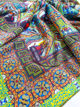 Silk Headscarf for women (Kyiv Pechersk Lavra green) buy