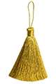 Straight thread tassel 7 cm golden for sale