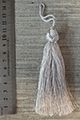 Tassel with large knot silver for sale